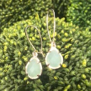 Dee earrings gold/chalcedony